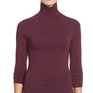 Halogen Medium Long Sleeve Turtleneck - BLACK